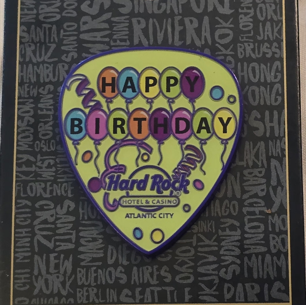 Hard Rock Casino Colorful Birthday Pin Limited Edition!